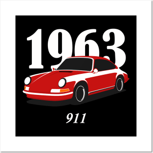 911 Classic Cars 1963 Posters and Art